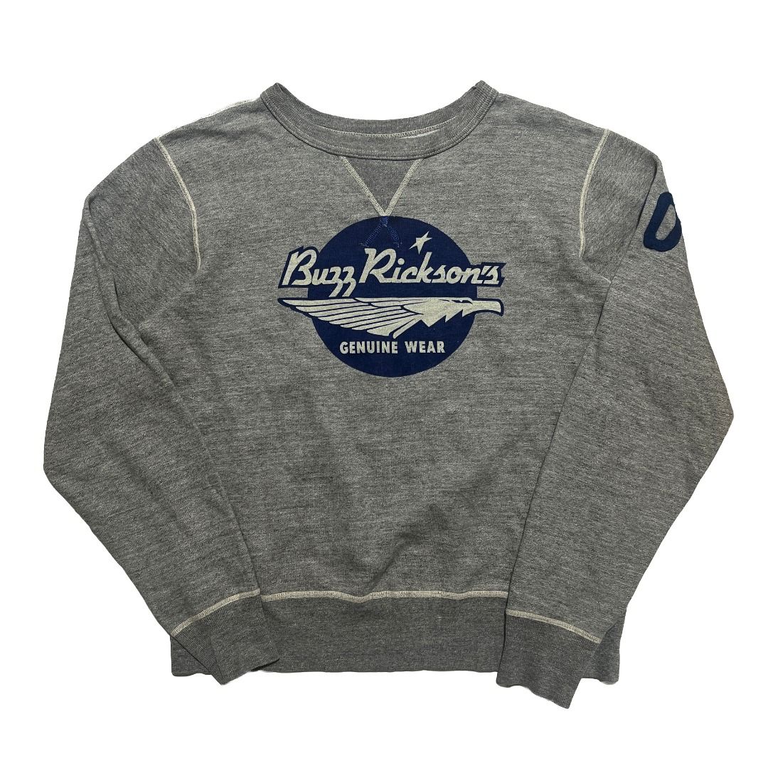 Buzz Ricksons Freedom Sleeve Sweatshirt Heather Gray BR69507 (Category: Coats, Jackets and Outerwear) located in Makati City. Submitted by astraeus720 (Listing ID 1470679637, Image 1). Description: Pit width: 22.5" Length: 24" Needs wash Issue: Check photos.