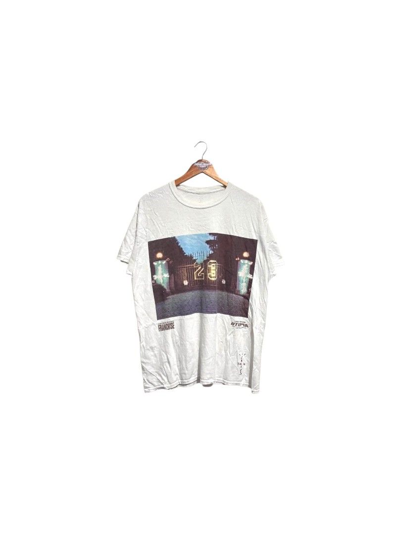 Cactus Jack Travis Scott Shirt (Category: Tshirts & Polo Shirts ) located in Bauan. Submitted by onetwothrift2 (Listing ID 1470654103, Image 1). Description: Cactus Jack Travis Scott Shirt Size: Large Fittings Dimes: L29 W22 Color rate: 9/10 Excellent condition No Issue.