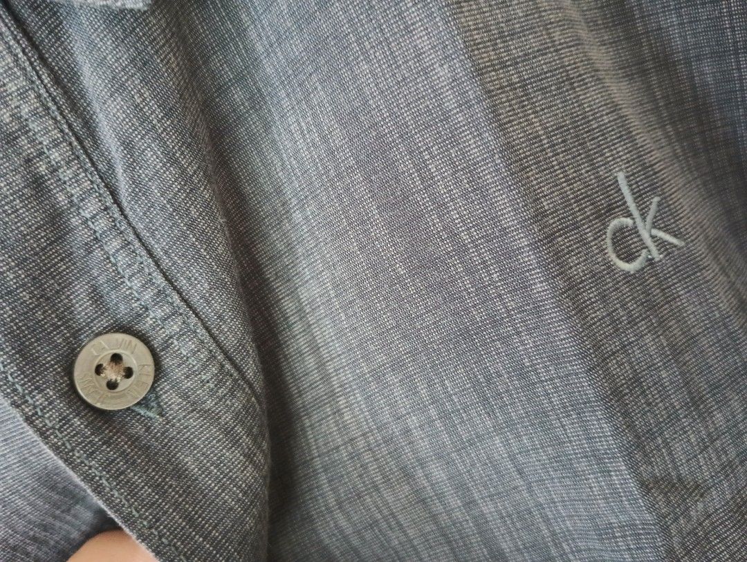 Calvin Klein Jeans (Category: Formal Shirts) located in Las Pinas. Submitted by preloved_manila (Listing ID 1470578449, Image 2). Description: Teens size XL Adult size SMALL Width: 20 Length: 26 Shoulders: 17 Sleeves: 21.5.