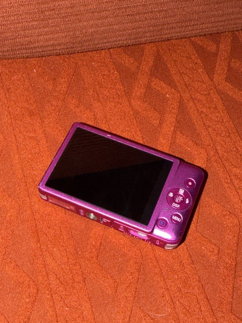 Canon IXUS 115 HS Pink Digital Camera (Category: Cameras) located in Manila. Submitted by decluttered_by.kisses (Listing ID 1470589904, Image 2). Description: lcd issue, not affecting the output & the functionality ₱6500 with inclusions.