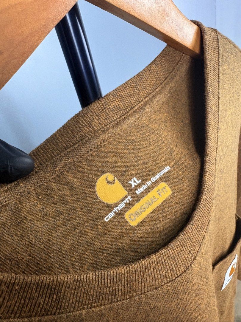 Carhartt (Category: Tshirts & Polo Shirts ) located in Manila. Submitted by _remyboyz (Listing ID 1470596235, Image 3). Description: Carhartt K87 Original fit Measurement Size:XL Width:24 Lenght:29 Color rate:10/10 Condition:Excellent condition Flaw/Issue:None .