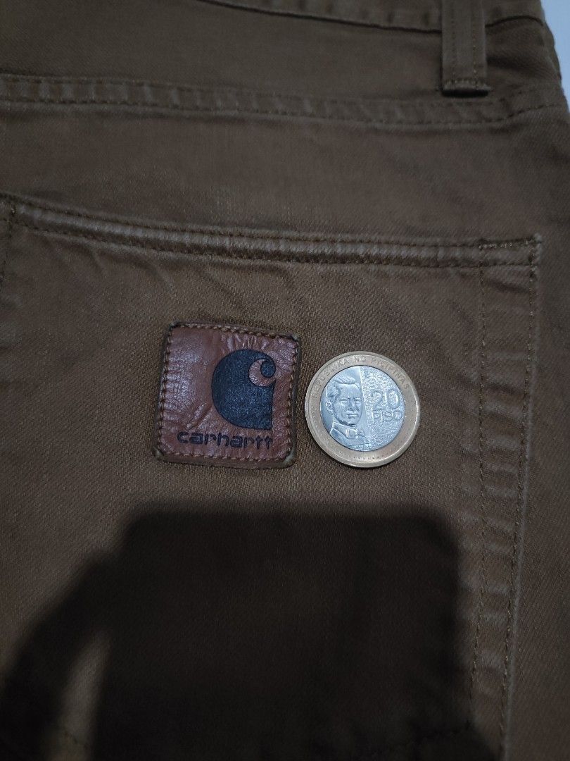 Carhartt Jorts Big Leather Patch (Category: Shorts) located in San Fernando. Submitted by cedrick_francisco27 (Listing ID 1470733059, Image 2). Description: Carhartt WIP Jorts with Big Patch Leather size: 30 Excellent condition .
