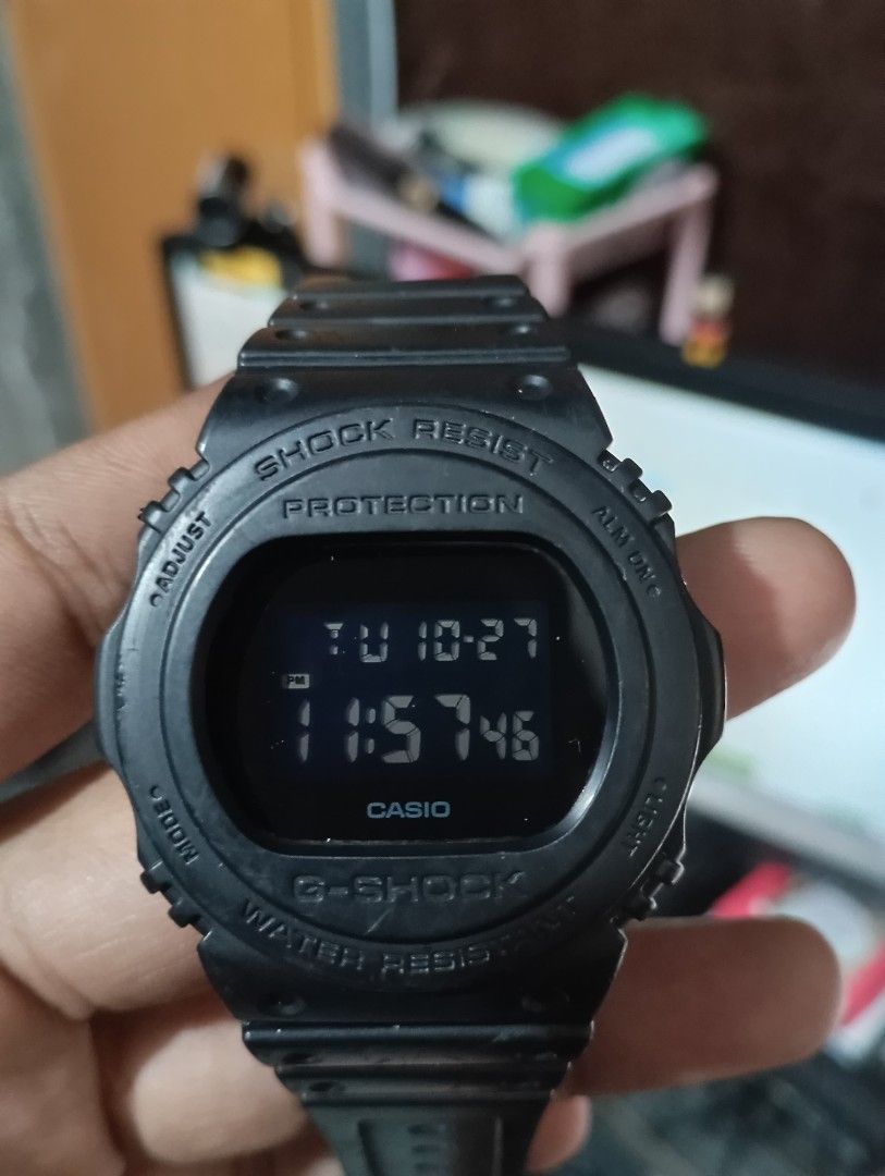 Casio G-Shock Digital & Analog Watch Collection (Category: Men's Watches) located in Manila. Submitted by jcaseanti (Listing ID 1470717872, Image 3). Description: - Brand: Casio G-Shock - Color: Classic Black - Build: Tough round resin cases & comfortable rubber straps - Features: Shock-resistant, water-resistant, digital-analog displays - Available Models: DW-5750E and more (check photos) - Options: Buy per piece or take the whole box - Conditio