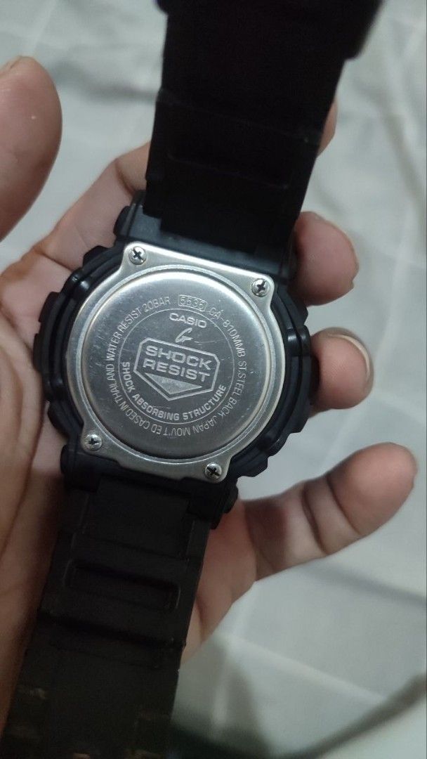 Casio G-Shock GA-810MMB Watch (Category: Men's Watches) located in Manila. Submitted by cosmictree_1321 (Listing ID 1470599561, Image 2). Description: - Model: Casio G-Shock GA-810MMB (Module 5535) - Design: Black resin strap with an eye-catching blue dial face - Durability: Iconic shock-resistant build - Water Resistance: Up to 20 bar / 200 meters - Movement: Reliable quartz movement - Closure: Standard secure buckle clasp - Condition: Rugged ev