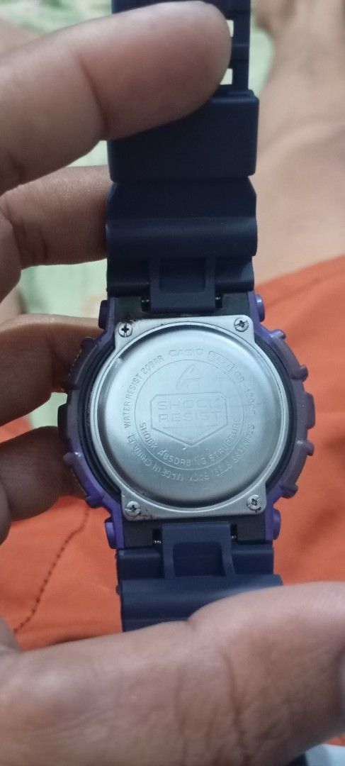 Casio G-Shock GD-120CS Purple Digital Watch (Category: Men's Watches) located in Manila. Submitted by jhonevanma58082 (Listing ID 1470740809, Image 2). Description: - Model: Casio G-Shock GD-120CS - Color: Eye-catching Purple - Durability: Shock resistant & 20-bar water resistant - Display: Dual digital display with top subdials - Features: World time & Super Illuminator light - Strap: Comfortable rubber strap with secure double pin holes - Backp