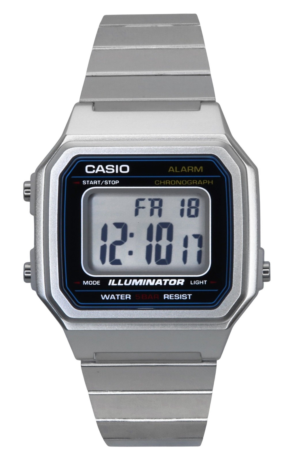 Casio Vintage Digital Alarm Chronograph Illuminator 50M B650WD-1A ...