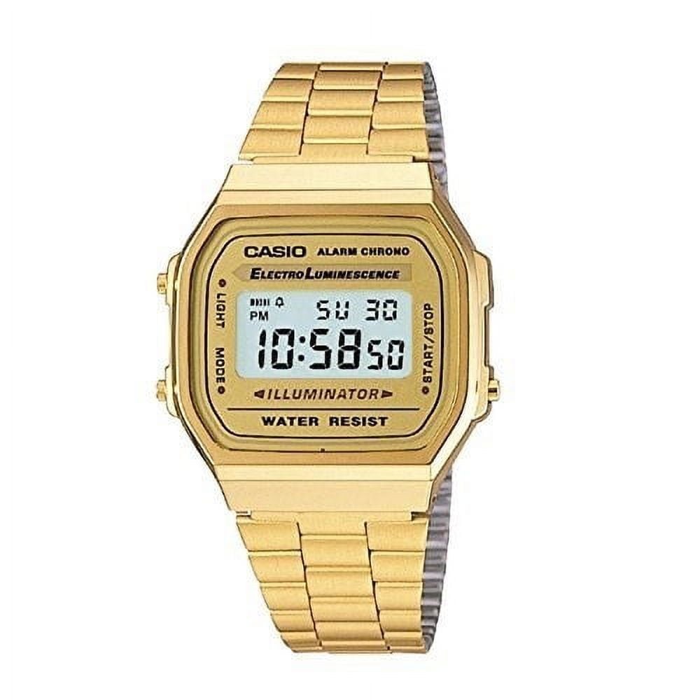 Casio Vintage Gold Digital Illuminator Watch for Men A168WG-9, Men's ...