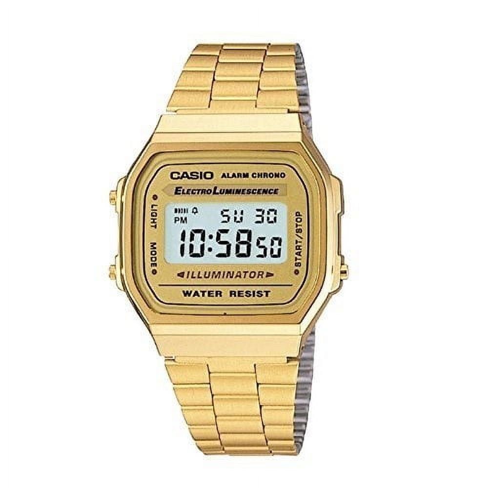 Casio Vintage Gold Digital Illuminator Watch for Men A168WG-9, Men's ...