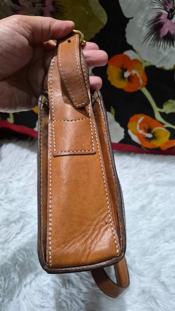 Celine Macadam Monogram Crossbody Bag (Category: Looking For) located in Baguio. Submitted by jhaz_bags (Listing ID 1470676032, Image 2). Description: - Authentic Celine crossbody bag in brown Macadam monogram coated canvas - Features chic tan leather trim and polished gold-tone hardware - Secure zippered top closure and iconic front square metal closure with Celine Paris engraving - Adjustable leather shoulder strap for a comfortable, custom fit
