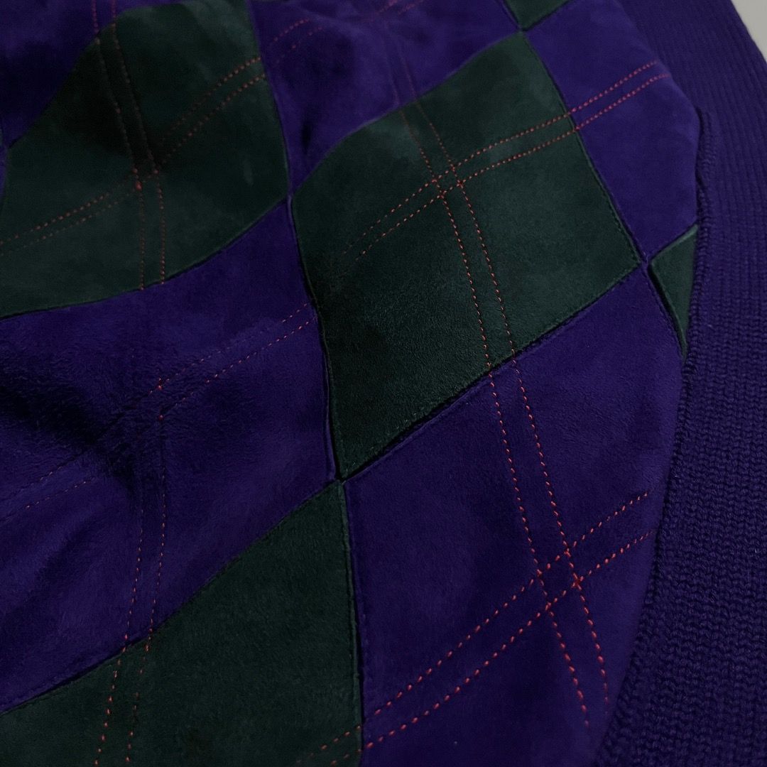 Celine Paris Vintage Argyle Wool Turtleneck Sweater (Category: Longsleeves) located in Caloocan City. Submitted by achilles_grails (Listing ID 1470595281, Image 3). Description: - Brand/Item: Vintage Celine Paris Turtleneck Sweater - Color: Rich purple and dark green - Material: 100% pure wool (heavyweight & warm) - Design: Front suede paneling in an argyle pattern with contrast stitching - Details: Classic ribbed knit collar and sleeves - Condit
