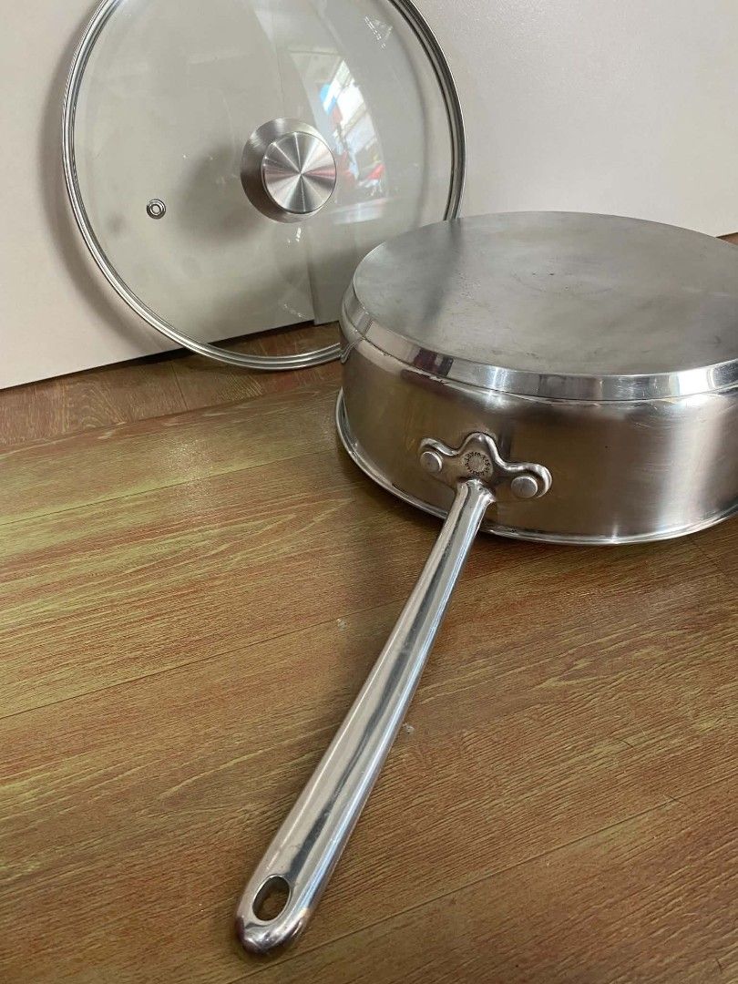 Cellar Saute Pan with Cover (Category: Cookware & Accessories) located in Manila. Submitted by bernadette62551 (Listing ID 1470559884, Image 3). Description: Product Details Cook with confidence using this saute pan from The Cellar, crafted with a generous capacity and durable stainless steel construction for everyday versatility. Oven-safe performance and compatibility with all stovetops, including induction, enhance convenience, while the dishw