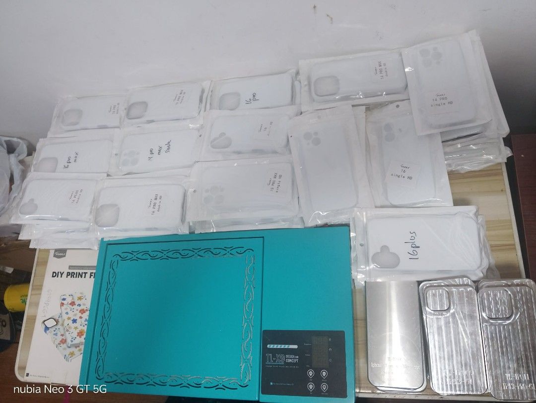Cellphone Cover Customize 3D Phone Case cover Sublimation Printer Machine (Category: Cases & Sleeves) located in Quezon City. Submitted by vamosycompra (Listing ID 1470605617, Image 1). Description: Cellphone Cover Customize 3D Phone Case cover Sublimation Printer Machine for sale: TUOLI TL-X9 Phone Case 3D Sublimation Heat Transfer Machine * COMPLETE SET WITH PHONE CASE, ACCESSORIES * Smart phone case printing machine * For phone case picture, h