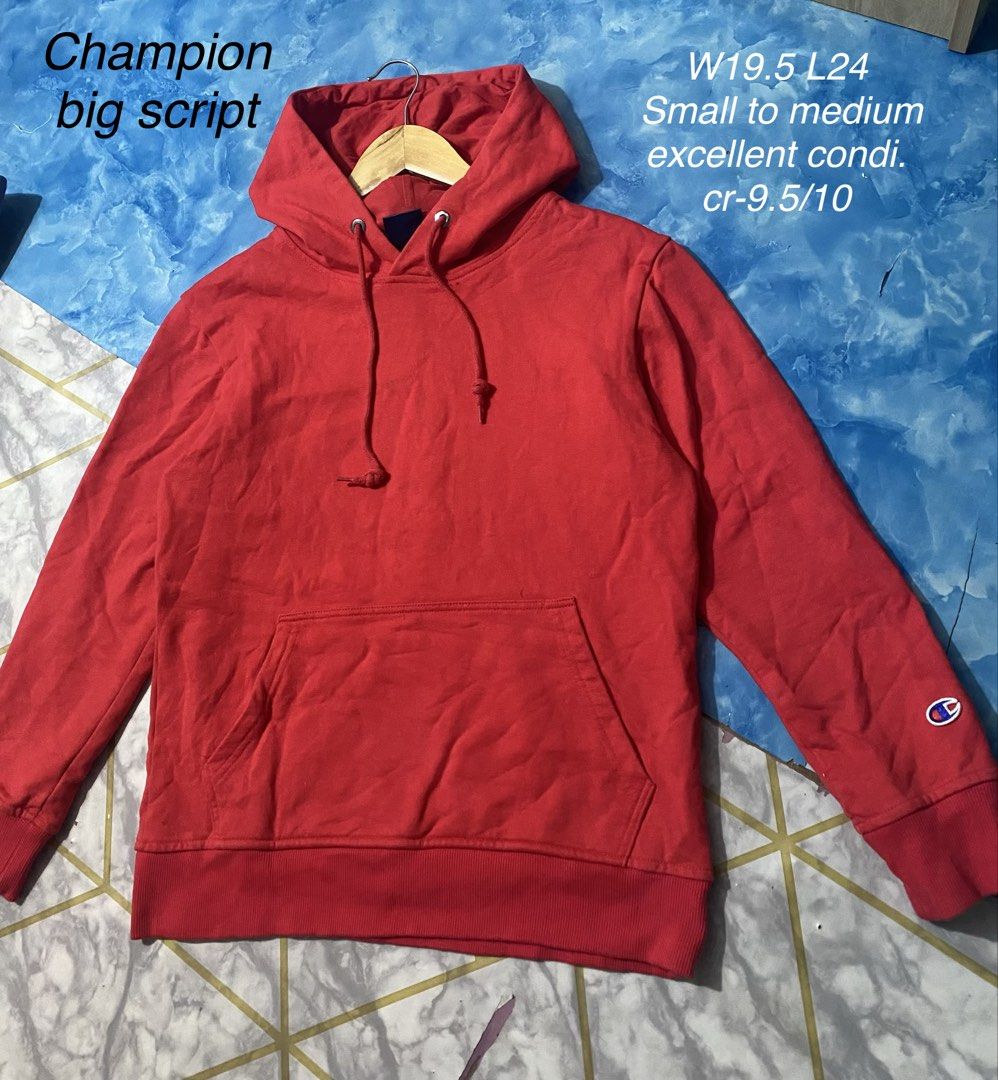 Champion Big script (Category: Coats, Jackets and Outerwear) located in Binan City. Submitted by rnj_affordable (Listing ID 1470729869, Image 1). Description: Heavy cotton needwash lang.