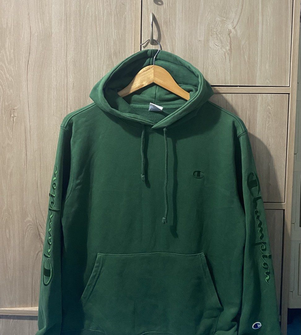 Champion Hoodie Jacket (Category: Coats, Jackets and Outerwear) located in Binan City. Submitted by rnj_affordable (Listing ID 1470729265, Image 3). Description: no issue good as new embroided script.