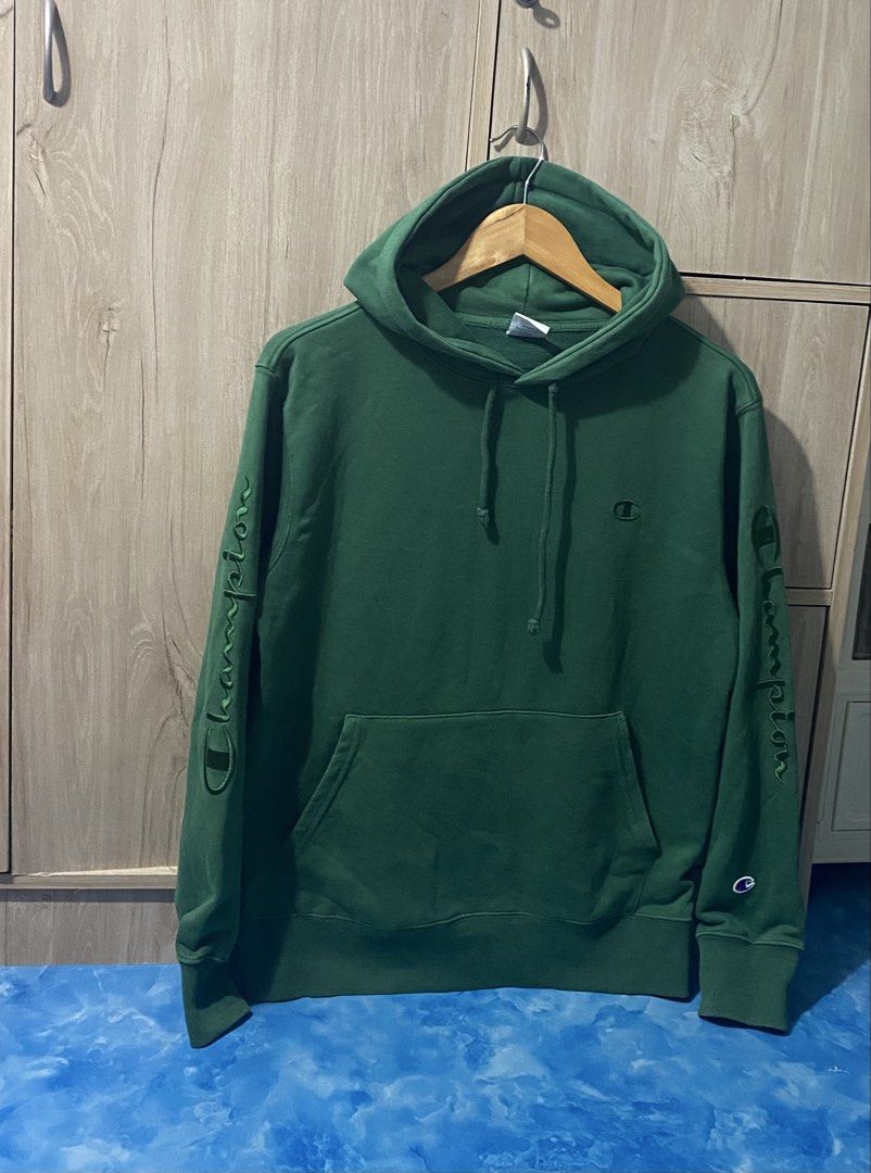 Champion Hoodie Jacket (Category: Coats, Jackets and Outerwear) located in Binan City. Submitted by rnj_affordable (Listing ID 1470729265, Image 2). Description: no issue good as new embroided script.
