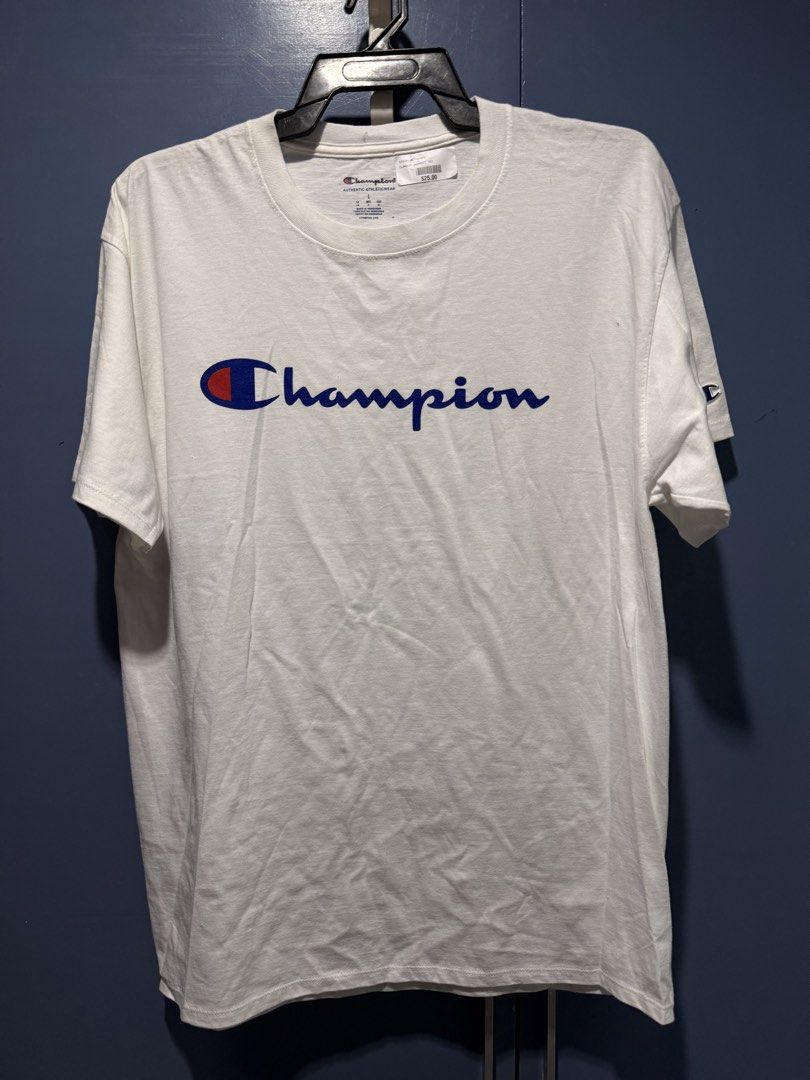 Champion Shirt (Category: Tshirts & Polo Shirts ) located in Imus. Submitted by crisologoivan (Listing ID 1470593814, Image 1). Description: Champion Shirt (White) BNEW from US 🇺🇸 Large on tag 22x30 500 PHP .