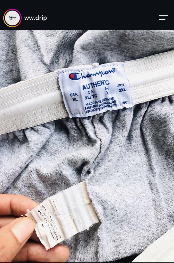 Champion Sweatshort (Category: Shorts) located in Angeles City. Submitted by wwdrip (Listing ID 1470649515, Image 3). Description: Champion Sweatshort •Waist : 30-36 •Length : 19 •Leg Opening : 14 •Color rate : 9.5/10 •Condition : excellent •No issue need wash only ₱400 + sf.