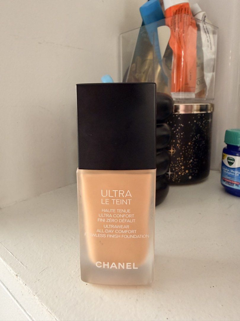 Chanel Ultra Le Teint Foundation 30ml (Category: Makeup) located in Manila. Submitted by ana.sarmiento (Listing ID 1470716633, Image 1). Description: - Authentic Chanel Ultra Le Teint Liquid Foundation - Size: 30ml / 1 fl oz - Finish: Luminous matte with all-day comfort and zero transfer - Packaging: Standard glass bottle with black cap - Origin: Made in France - Reason for selling: Wrong shade (brand new/barely used).