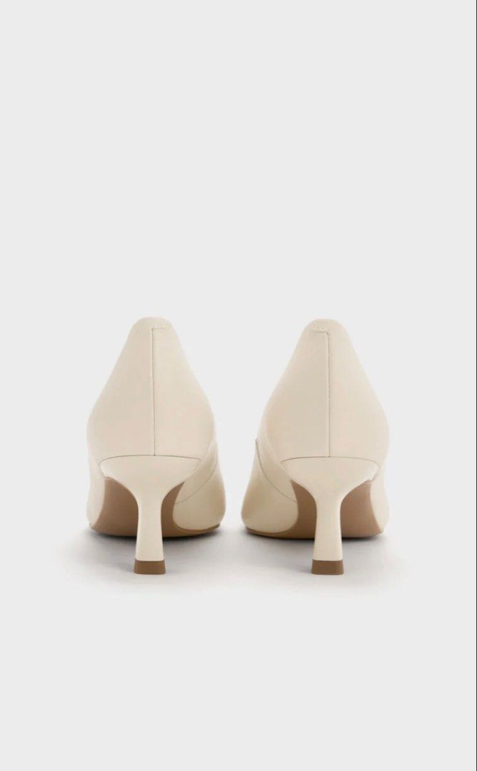 Charles & Keith Stiletto Pumps in Chalk (Category: Heels) located in Makati City. Submitted by aedawn (Listing ID 1470570110, Image 3). Description: Rfs: decluttering!! well used with box .