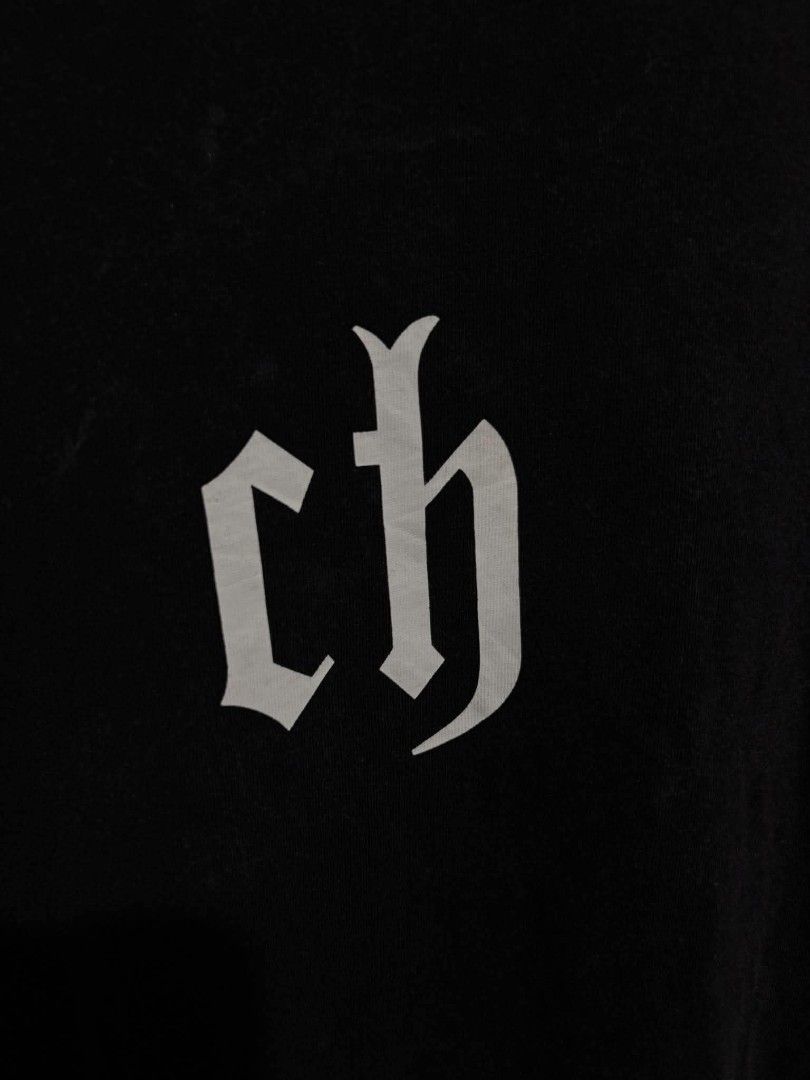 Chinism Shirt (Category: Tshirts & Polo Shirts ) located in Bauan. Submitted by onetwothrift2 (Listing ID 1470670645, Image 3). Description: Chinism Shirt Size: XL fits Dimes: L30.5 W24 Color rate: 9/10 Excellent condition No issue.