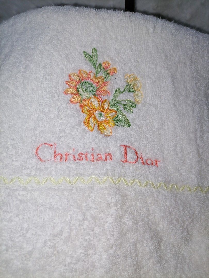 Christian Dior Long Face Towel (Category: Bedding & Towels) located in Butuan. Submitted by az-branded.items (Listing ID 1470561145, Image 2). Description: Malinis no stains Selected from Japan surplus Authentic item From Japan.