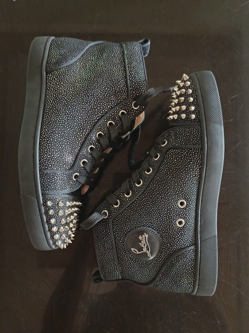 Christian Louboutin spike, glitter, black (Category: Casual Shoes) located in Manila. Submitted by youngbird-4c28 (Listing ID 1470614848, Image 3). Description: .