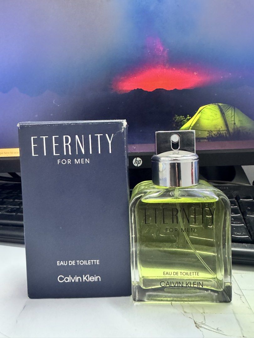 CK Eternity 100ml (Category: Fragrance & Deodorants) located in Manila. Submitted by catumishima (Listing ID 1470658504, Image 1). Description: selling my authentic calvin klein eternity 100ml complete w box, few spray missing only.