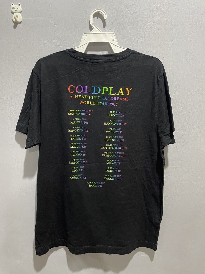 Coldplay Concert Tour Tee, Men's Fashion, Tops & Sets, Tshirts & Polo ...