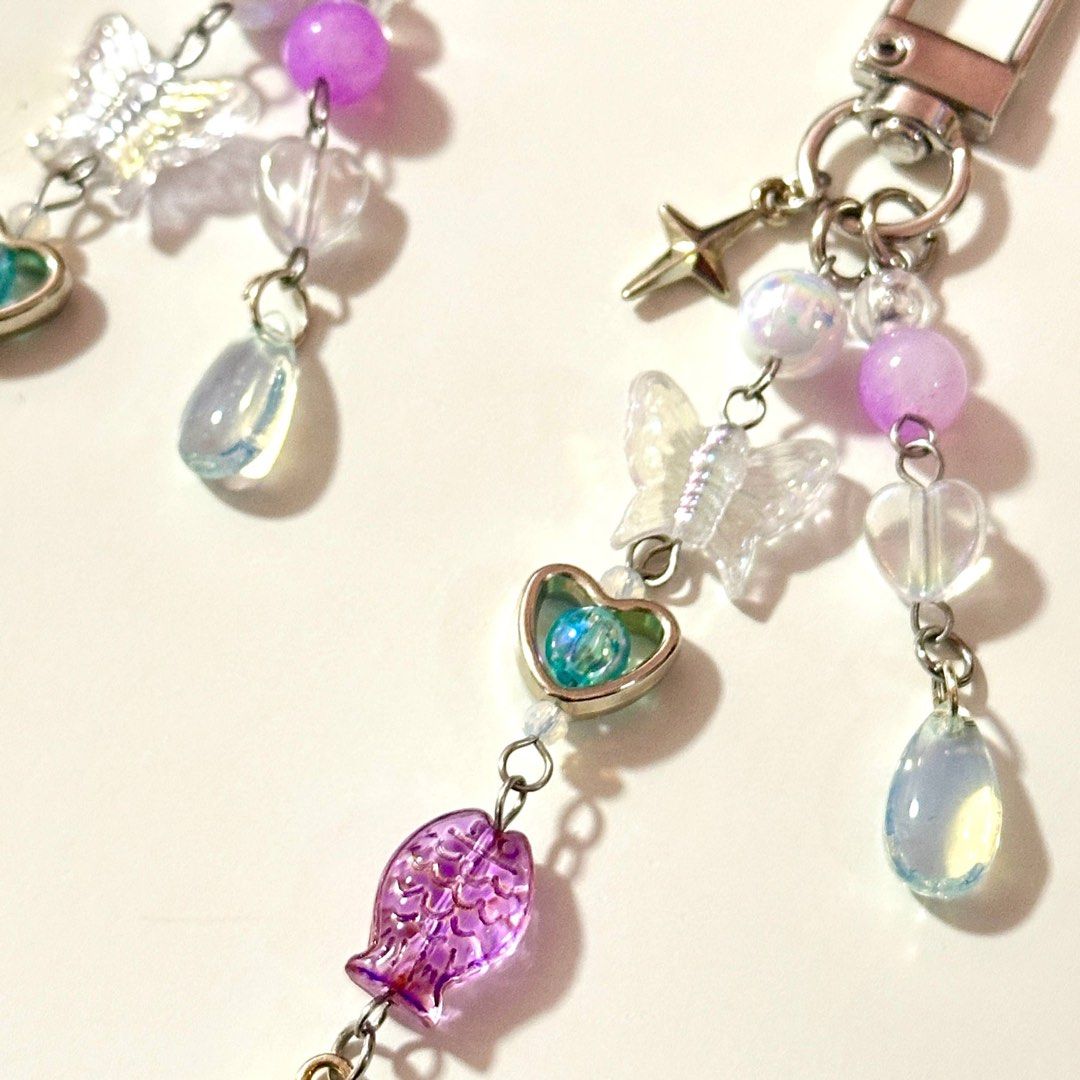 Columbina Inspired Keychain (Category: Handmade Craft) located in Manila. Submitted by charmsbykkai (Listing ID 1470668160, Image 2). Description: - handmade keychain - inspired from Columbina of Genshin Impact - durable - cutesy, can be displayed wherever.