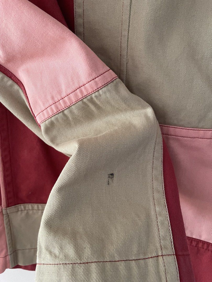 Comme des Garçons Shirt patchwork blazer (Category: Coats, Jackets and Outerwear) located in Manila. Submitted by rm0330 (Listing ID 1470570279, Image 3). Description: Comme des Garçons Shirt | Patchwork Blazer | Size Small Shoulders: 17 Pit to pit: 20 Accepting offers! .