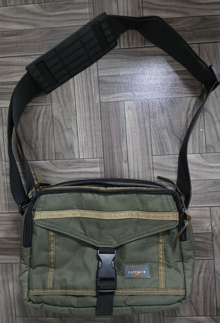 Contraire Paris Tactical Multi-Pocket Messenger Sling Bag (Category: Sling Bags) located in Quezon City. Submitted by trickstercollect (Listing ID 1470691797, Image 1). Description: Brand: Contraire Condition: Excellent Meet up: Trinoma or LRT 2 Anonas Shipping/Delivery: Lalamove LBC - Weekdays J&T - Weekends.