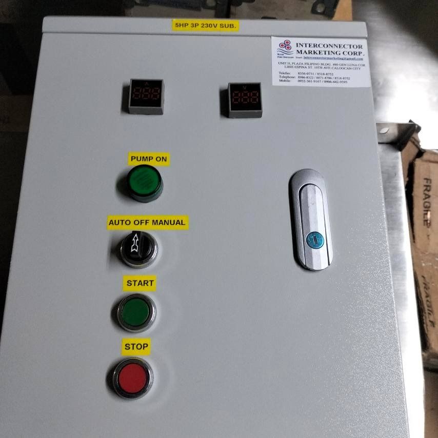 Control Panel box Specs: for 5hp 3 phase Size: Brand: made ton order (Category: Everything Else Others) located in Manila. Submitted by 09171479278_elsie. (Listing ID 1470580781, Image 1). Description: Control Panel box Specs: for 5hp 3 phase Size: Brand: made ton order.