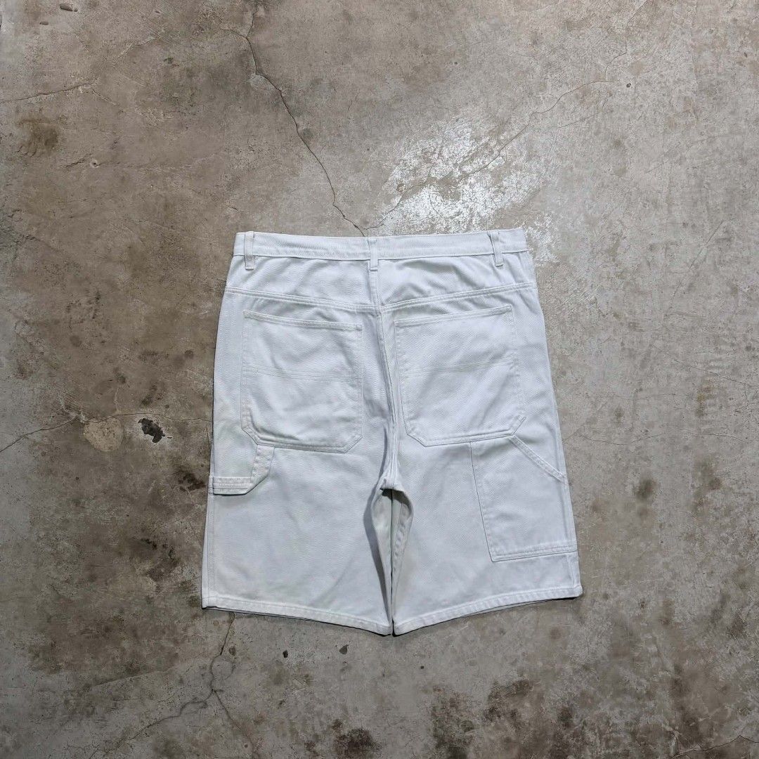 Cool Blues White Denim Carpenter Shorts (Category: Shorts) located in Manila. Submitted by arvinnn_ (Listing ID 1470722457, Image 2). Description: Cool Blues Carpenter Denim Jorts W 36-37 L 23 LO 12 Excellent Condition No Issue 550+sf Antipolo, Rizal.