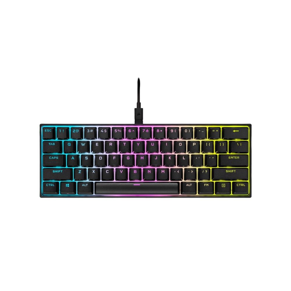 Corsair K65 RGB Mini Mechanical Gaming Keyboard Cherry MX Speed - Black ...