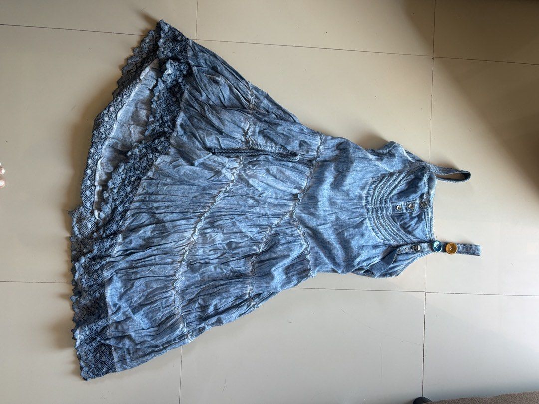 Cottagecore blue dress (Category: Dresses) located in Rizal. Submitted by .love_b (Listing ID 1470740834, Image 1). Description: S-M super cute huhuhu never been used!!.