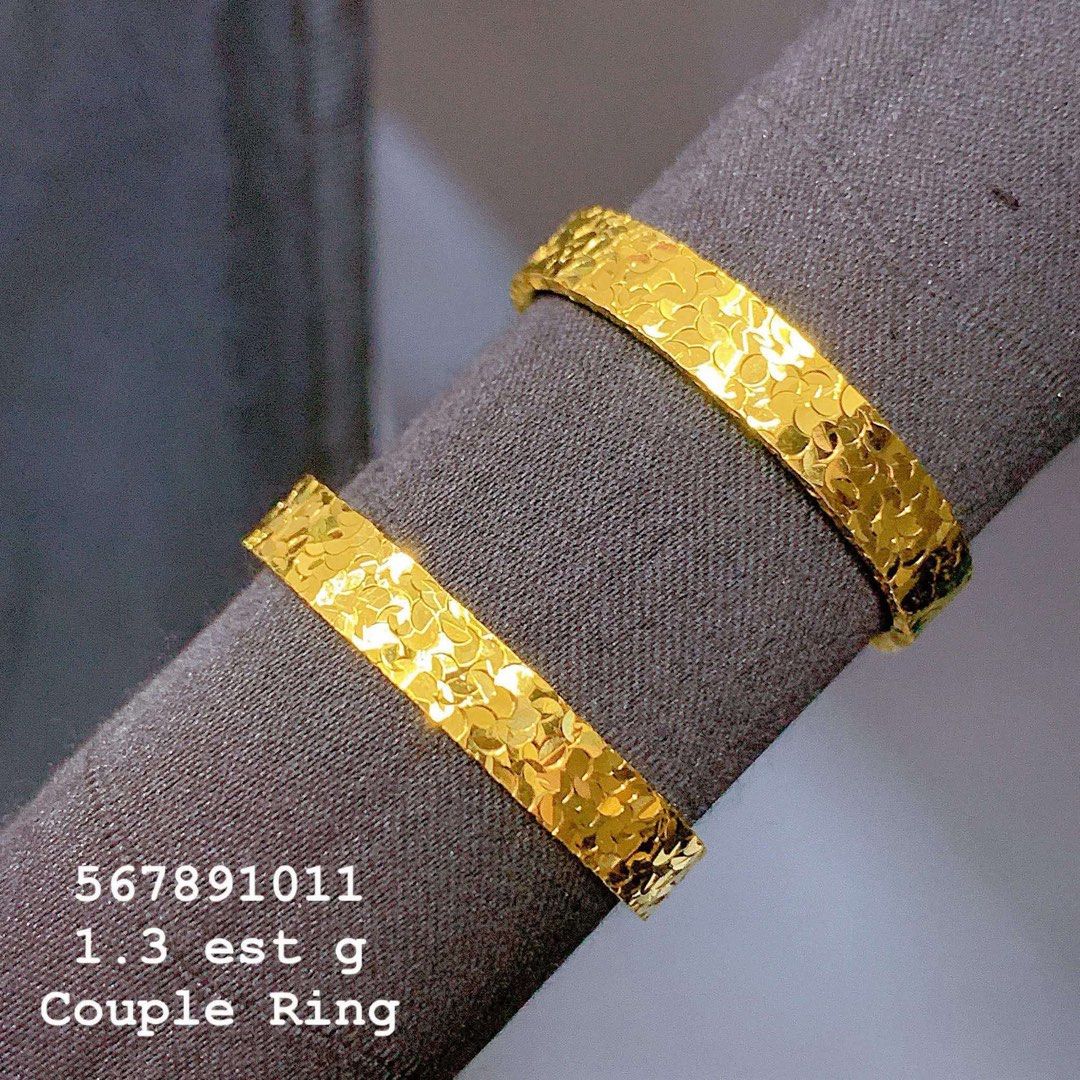 Couple Rings 18k Saudi Gold (Category: Luxury Accessories) located in Quezon City. Submitted by rych0799 (Listing ID 1470644270, Image 1). Description: 18k Saudi Gold Pawnable Offering: COD/COP Courier:Lalamove/LBC This is Pre Order if not Onhand Sizes: 5-11.