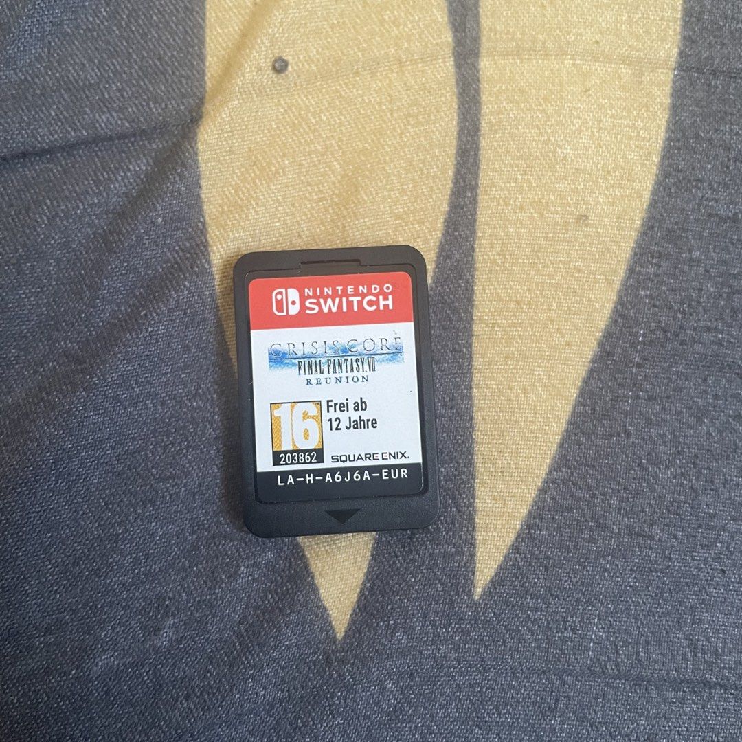Crisis Core Final Fantasy VII Reunion Nintendo Switch Game (Category: Nintendo) located in Masbate. Submitted by goldenwolf21 (Listing ID 1470575439, Image 3). Description: Crisis Core for sale for Nintendo switch 2, switch 1 or lite 1 x Nintendo Switch case 1 x Game MOP Gcash/BPI/Landbank buyer shoulder the shipping fee JRS/LBC/JNT/JORO pm for inquiries.