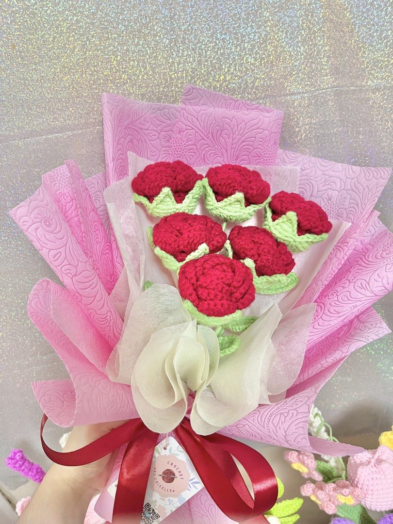 Crochet Rose Bouquet (Category: Flowers & Bouquets) located in Manila. Submitted by crisellecamille (Listing ID 1470685828, Image 2). Description: .