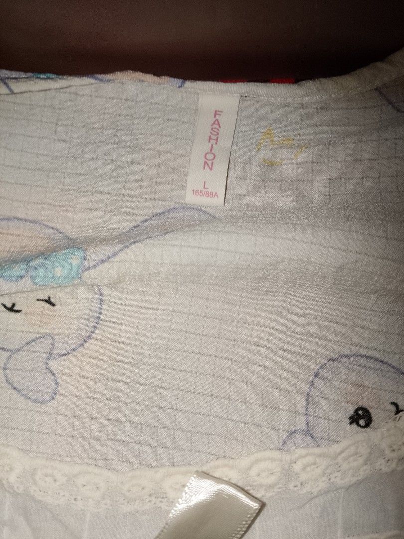 Cute Bunny Pattern Sleepwear Nightgown Size L (Category: Undergarments & Loungewear) located in Manila. Submitted by sevianna (Listing ID 1470652134, Image 3). Description: medium - large preloved.