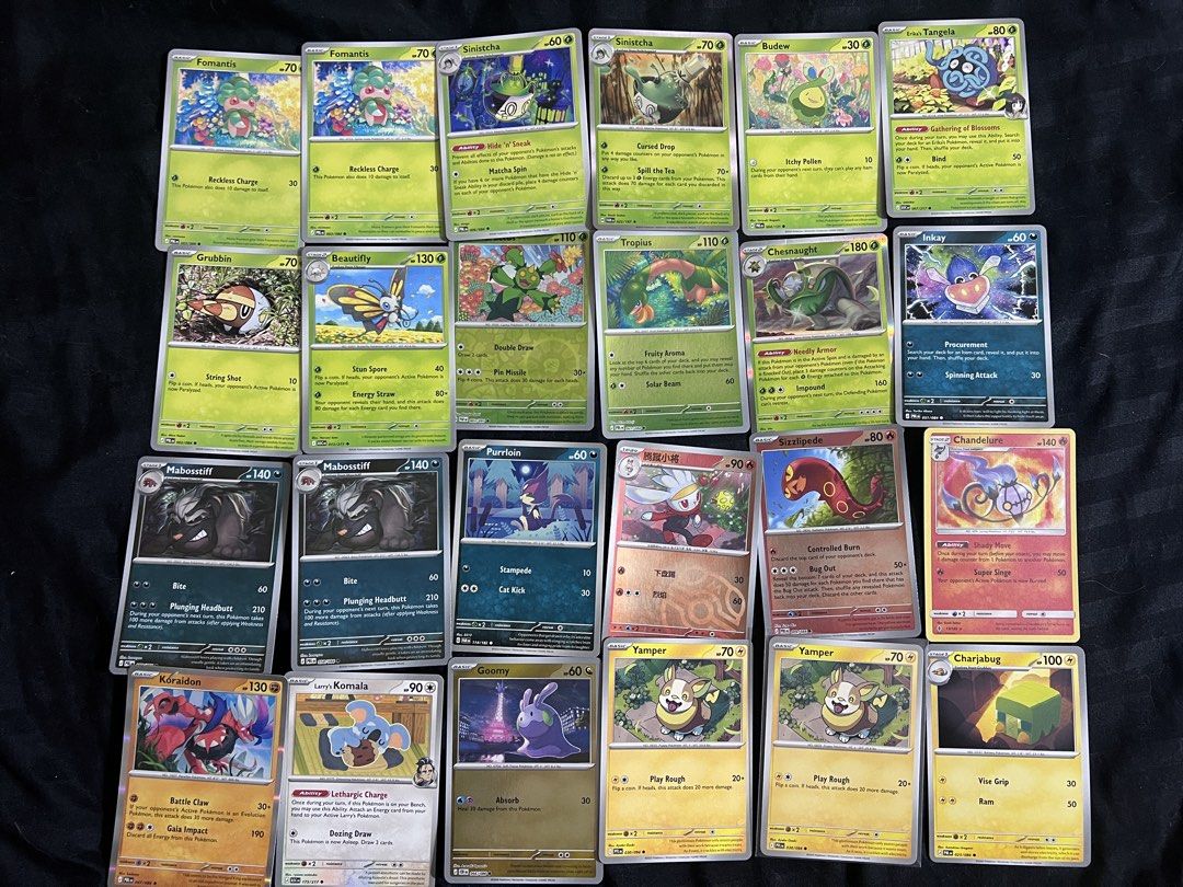 Cute Pokemon Cards Assorted (Category: Card Packs) located in Meycauayan. Submitted by wilsoncanonce (Listing ID 1470650136, Image 3). Description: Common - ₱15 YellowBorder Common - ₱20 Holo/Rev - ₱30 Master Ball -₱ 75 pm for availability and details.