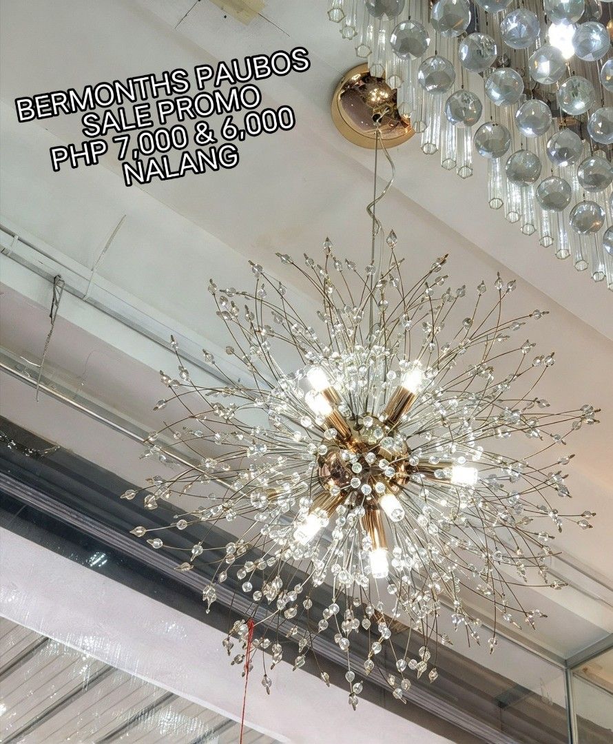 dandelion hanging drop lamp Chandelier (Category: Lighting) located in Antipolo. Submitted by homelightingtrading (Listing ID 1470657205, Image 3). Description: 🎉 PAUBOS BerMonths Promo! Limited stock – grab yours now! #SaleAlert #LimitedStock.