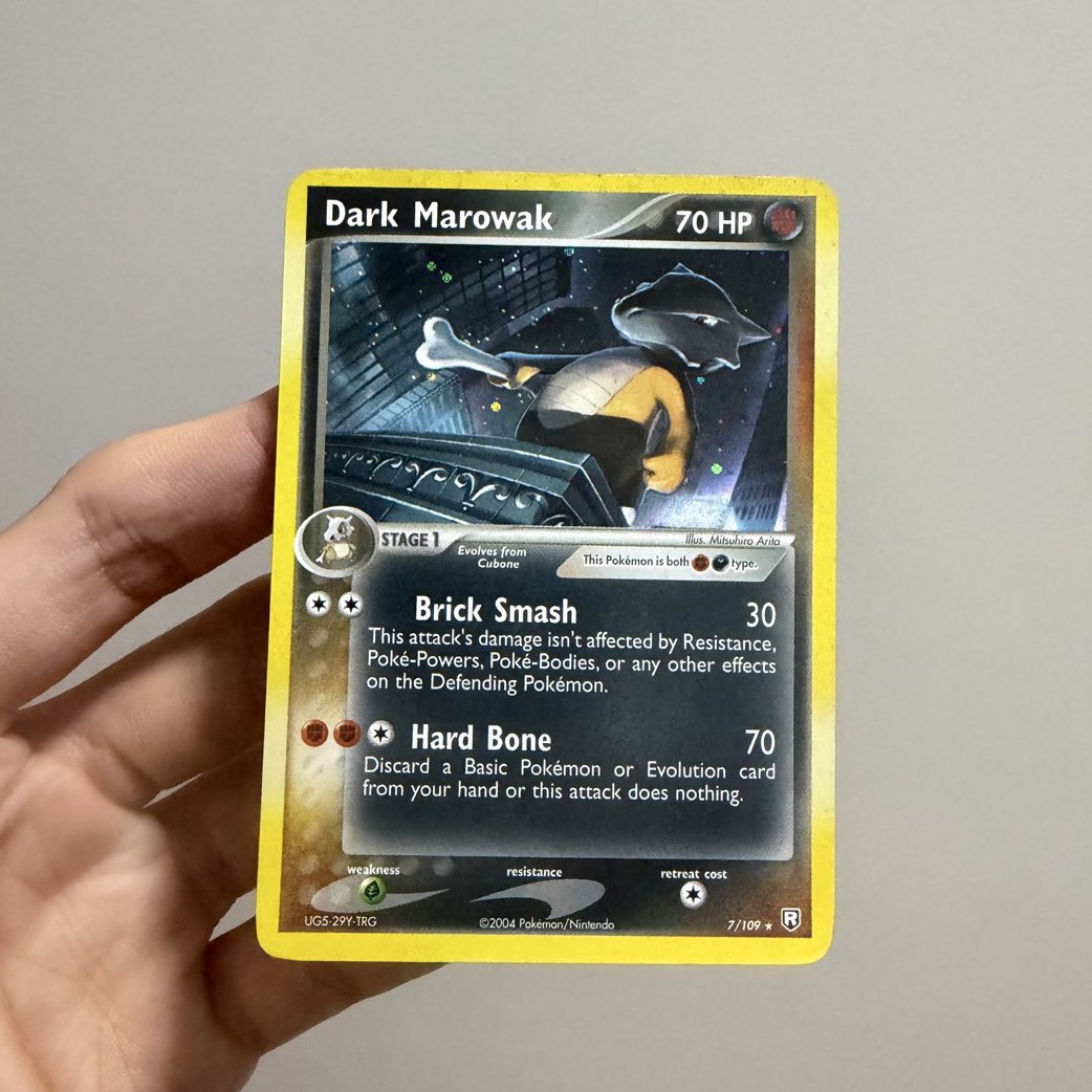 Dark Marowak Holo Team Rocket Returns 2004 7/109 Vintage Pokemon Card ...