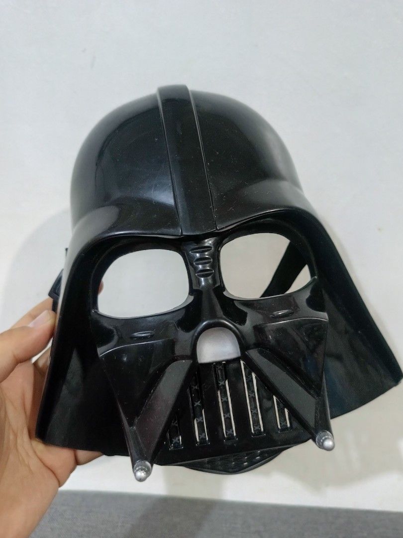 Darth Vader Mask (Category: Everything Else Others) located in Cavite. Submitted by bodega_ni_kiks11 (Listing ID 1470645465, Image 3). Description: Darth Vader Mask — Hasbro 2014 ₱250 🎭 Official Star Wars | Lucasfilm / Hasbro ©2014 ✨ Good condition, complete with strap Perfect for display or cosplay! Message me! 📩.