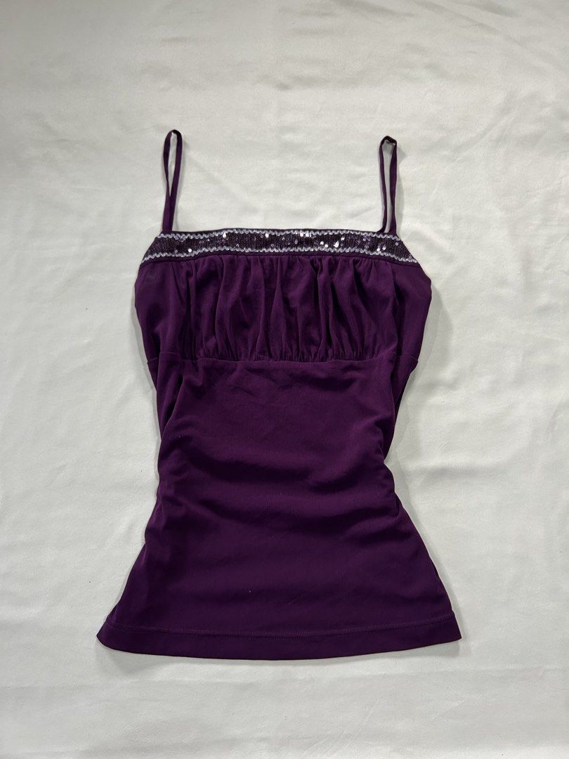 deep purple lace cami top (Category: Sleeveless) located in Pagadian. Submitted by yowna_declutters (Listing ID 1470650373, Image 1). Description: .