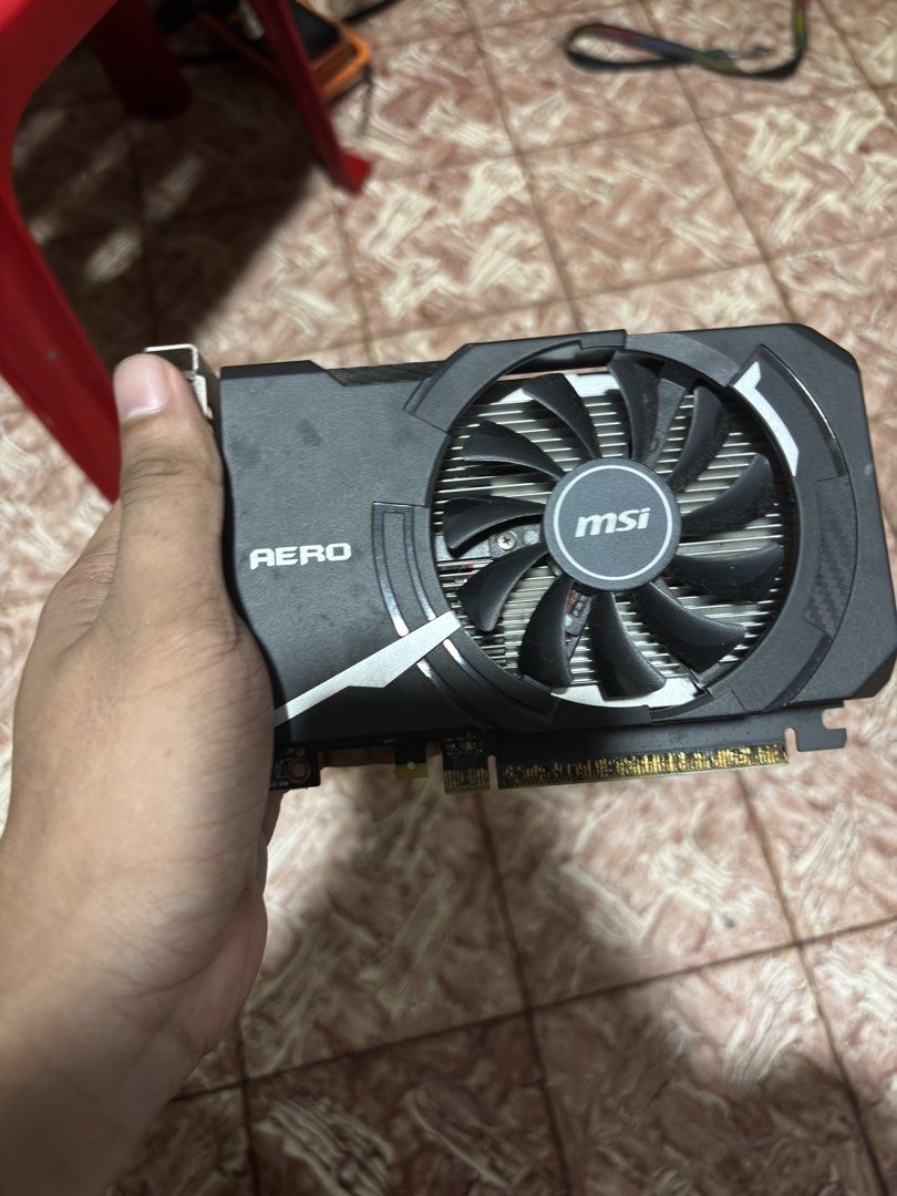 [DEFECTIVE] AERO MSI GT 1030 (Category: Computer Parts) located in Makati City. Submitted by dubu21958570 (Listing ID 1470646646, Image 1). Description: Sold as defective, used only for 6 months before display turned bad. Kept in stock ever since. - Mode of payment: GCash, Bank Transfer, or COD (via app).