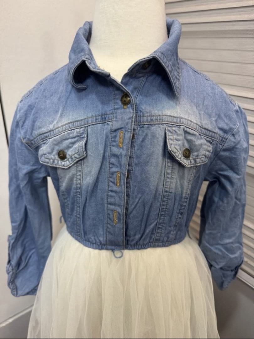 Denim Dress Size 5 (Category: Babies & Kids Fashion) located in San Mateo. Submitted by eulahs_clothing_boutique (Listing ID 1470587565, Image 3). Description: 1 DAY RESERVATION ONLY! NO PAYMENT - NO SHIPPING LAST PRICE POSTED!! Courier: J&T, Lalamove/Grab Express Payment Method: Gcash or Maribank.