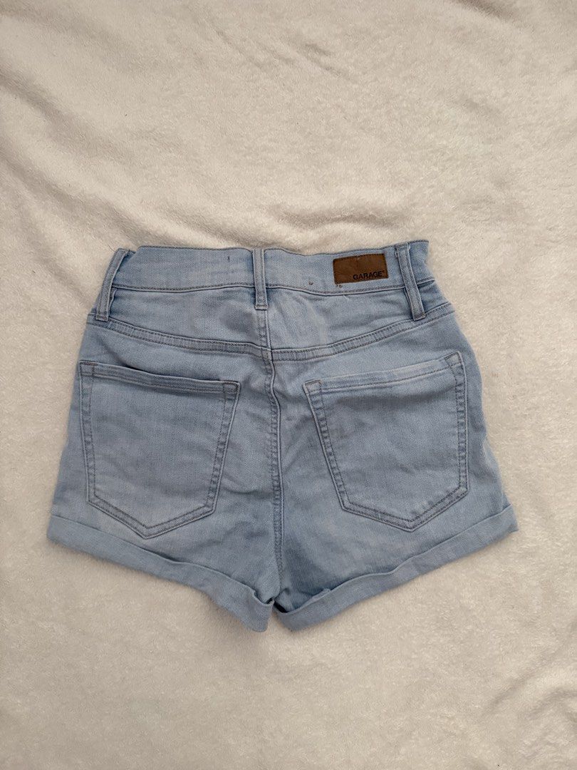 Denim Short (Garage) (Category: Shorts) located in Mandaue City. Submitted by meh.soh (Listing ID 1470609217, Image 2). Description: size: 23-24 from 🇨🇦 Mode of Payment: Gcash Delivery: maxim (within Cebu) j&t (outside Cebu.