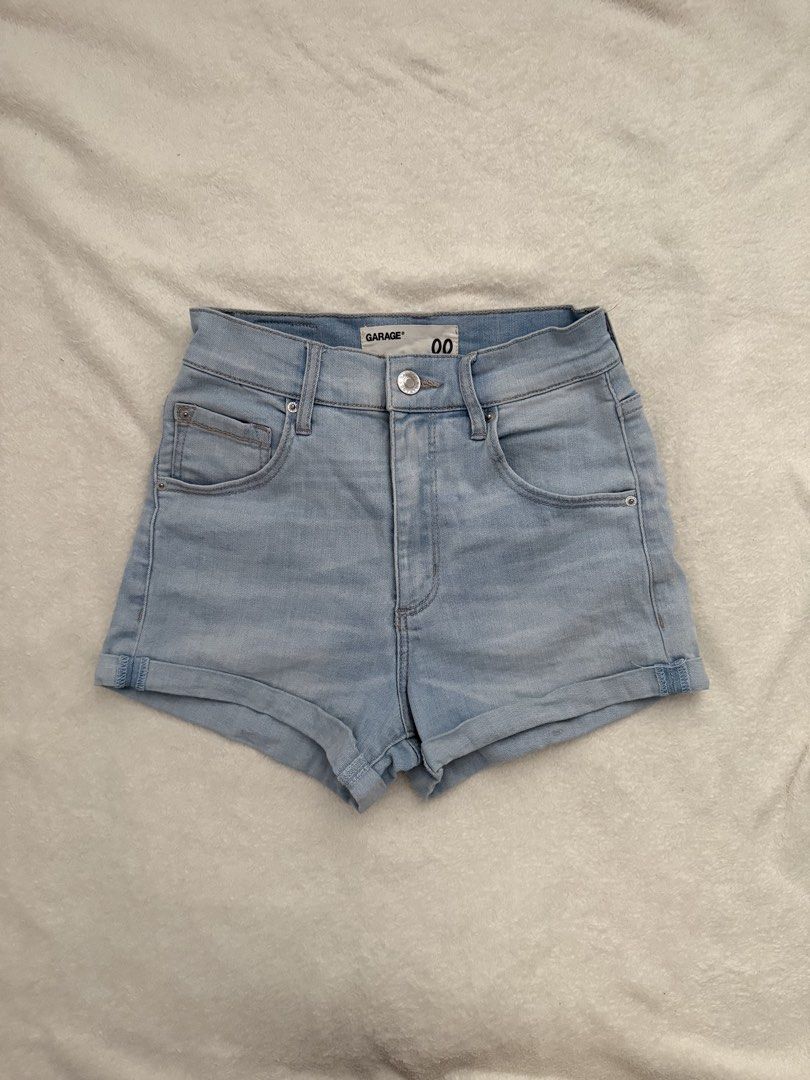 Denim Short (Garage) (Category: Shorts) located in Mandaue City. Submitted by meh.soh (Listing ID 1470609217, Image 1). Description: size: 23-24 from 🇨🇦 Mode of Payment: Gcash Delivery: maxim (within Cebu) j&t (outside Cebu.