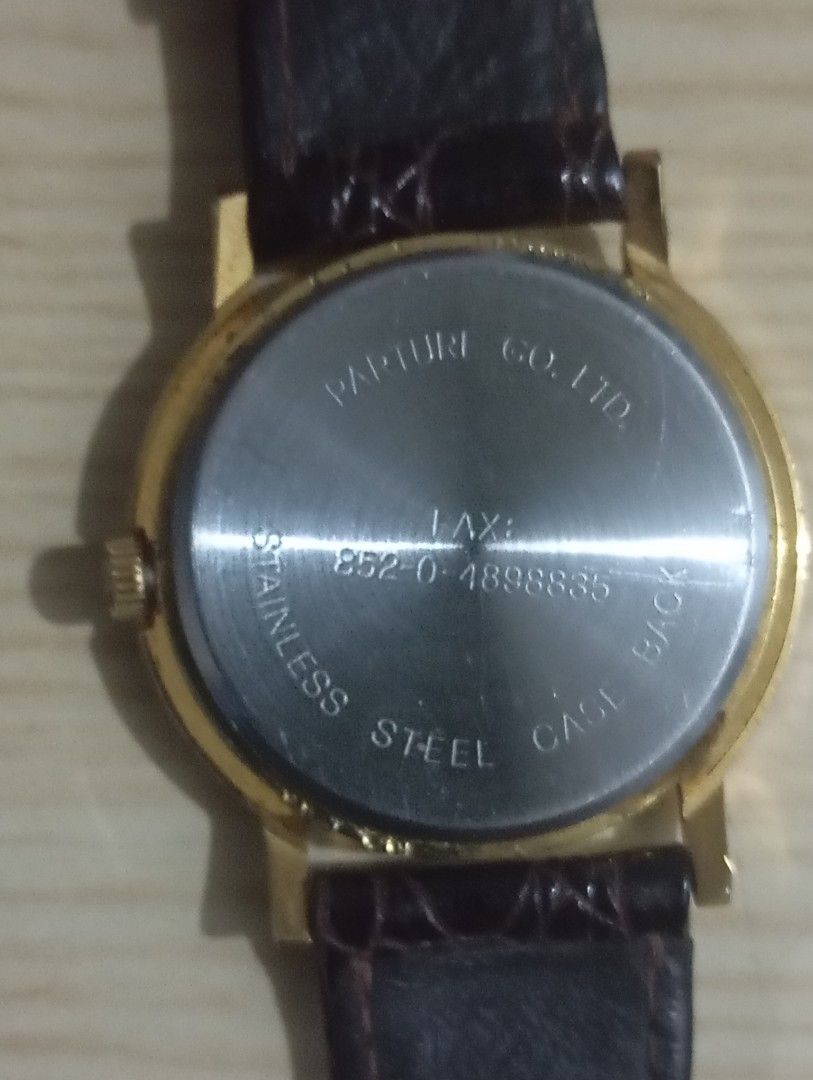 Desiree parture japan (Category: Women's Watches) located in Las Pinas. Submitted by quick_deals_great_finds2 (Listing ID 1470679268, Image 3). Description: Original good working condition Quartz with battery 32mm medium unisex.