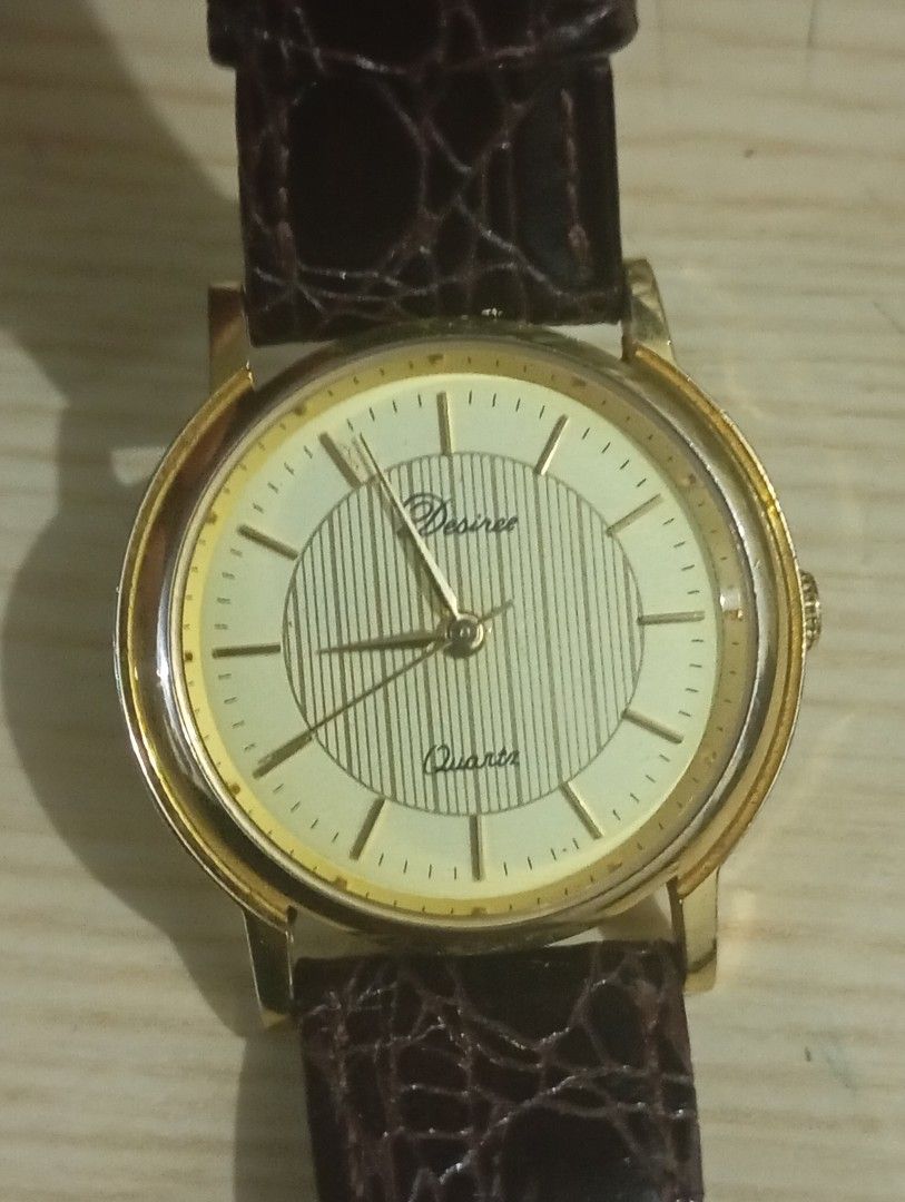 Desiree parture japan (Category: Women's Watches) located in Las Pinas. Submitted by quick_deals_great_finds2 (Listing ID 1470679268, Image 1). Description: Original good working condition Quartz with battery 32mm medium unisex.